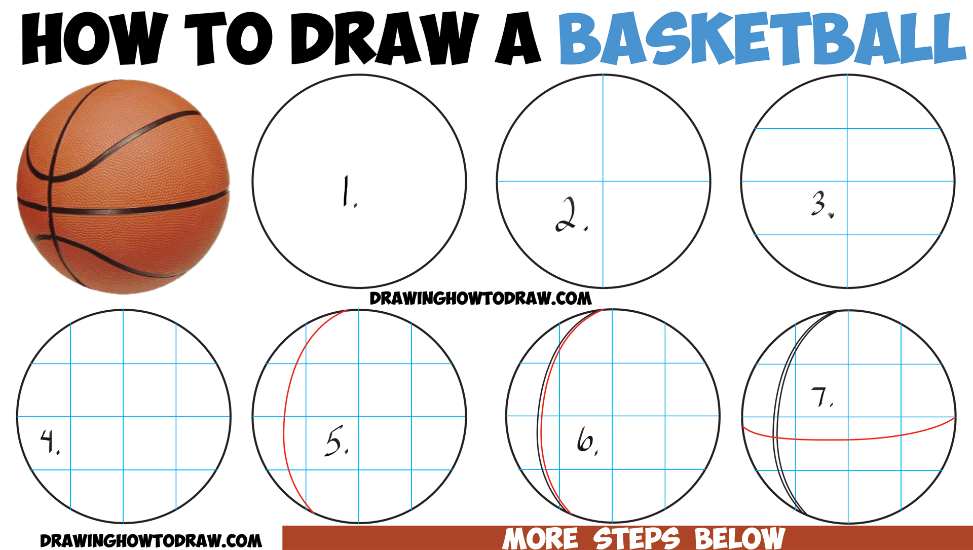 1920x1085 How To Draw A Basketball In Easy Step By Step Drawing Tutorial