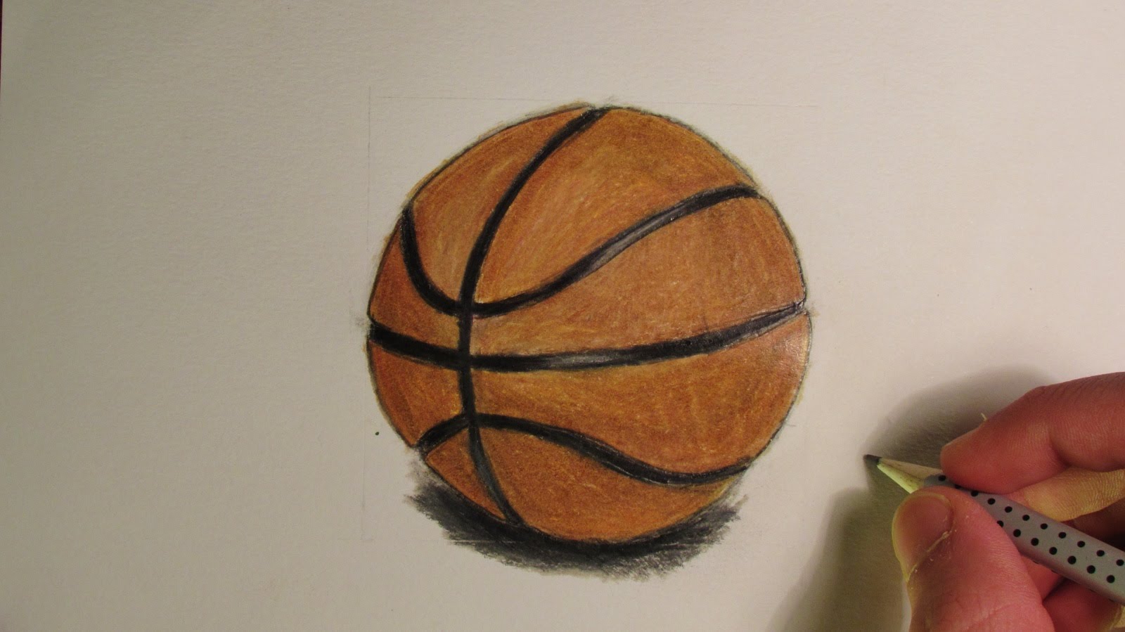 1600x899 Realistic Basketball (Speed Drawing)