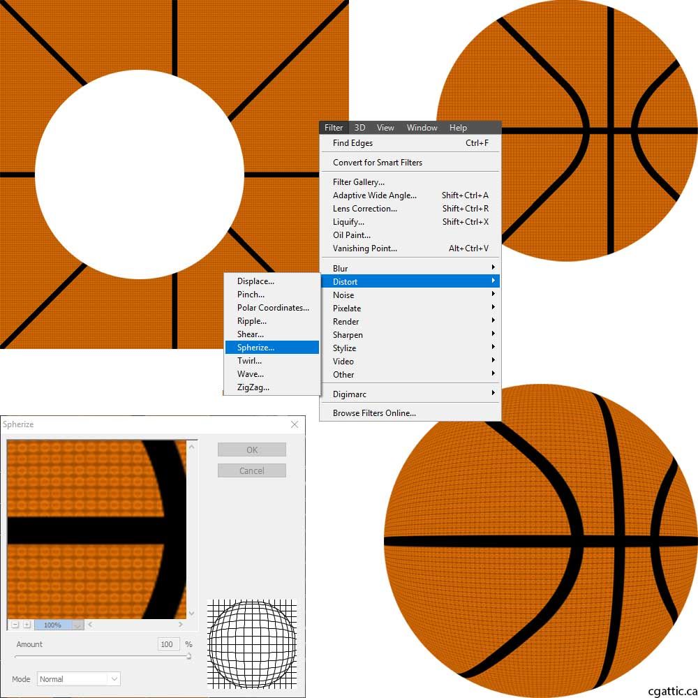 1000x1000 Cartoon Basketball Drawing In 4 Steps With Photoshop Drawing Step