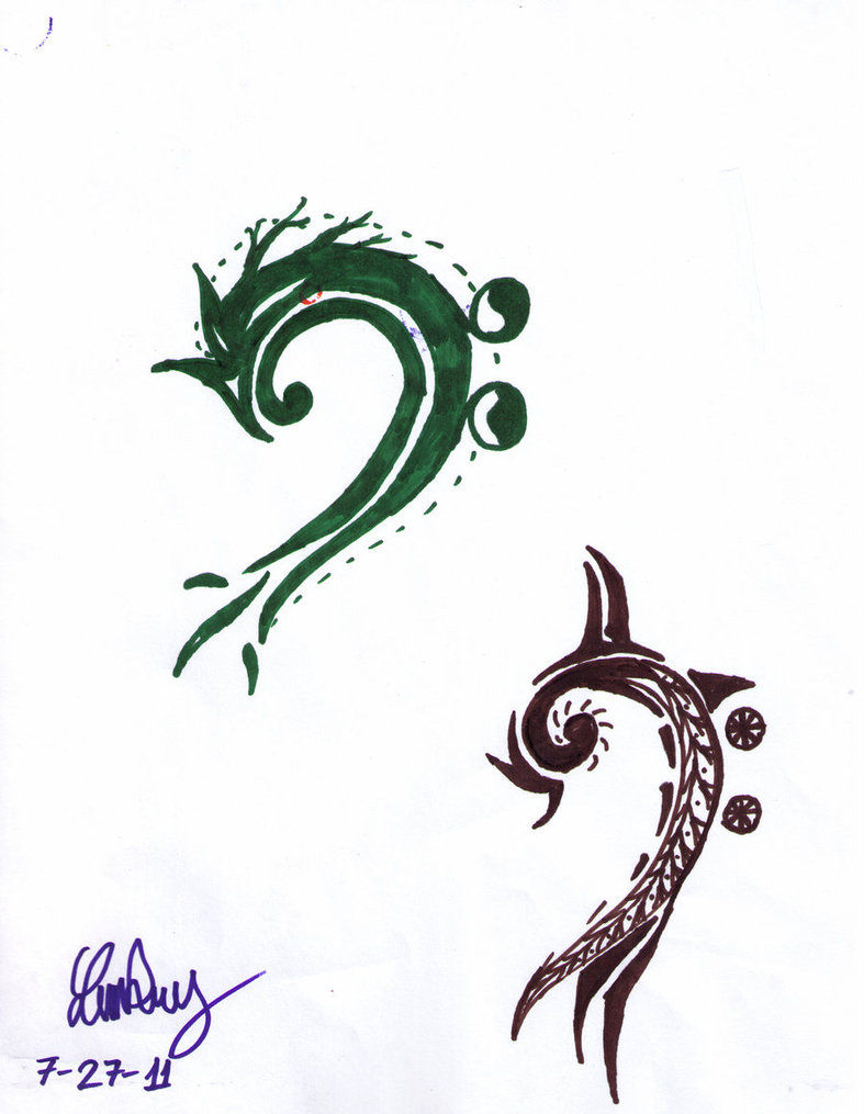 787x1015 Bass Clef Designs
