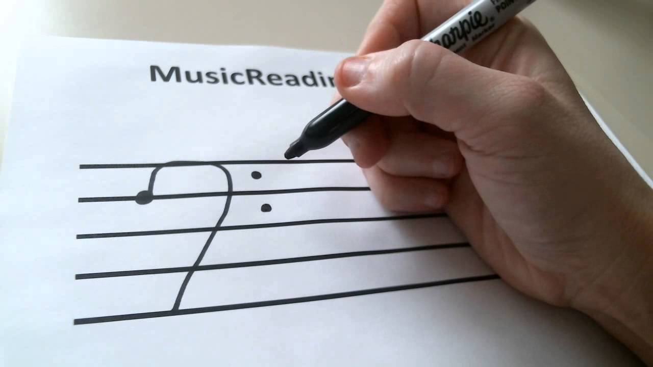 1280x720 How To Draw A Bass Clef Sign