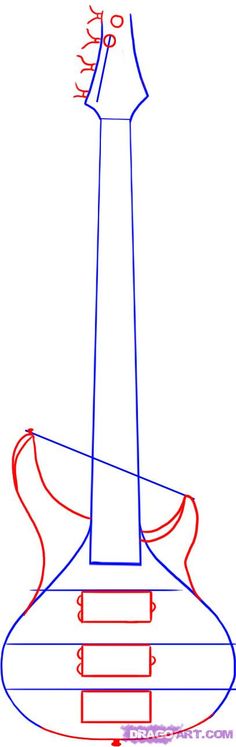 236x747 Draw A Bass Guitar Bass, Guitars And Drawings