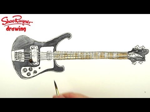 480x360 How To Draw A Rickenbacker Bass Guitar