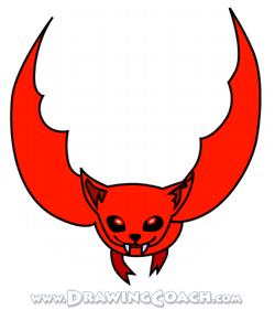 250x281 How To Draw A Cartoon Bat