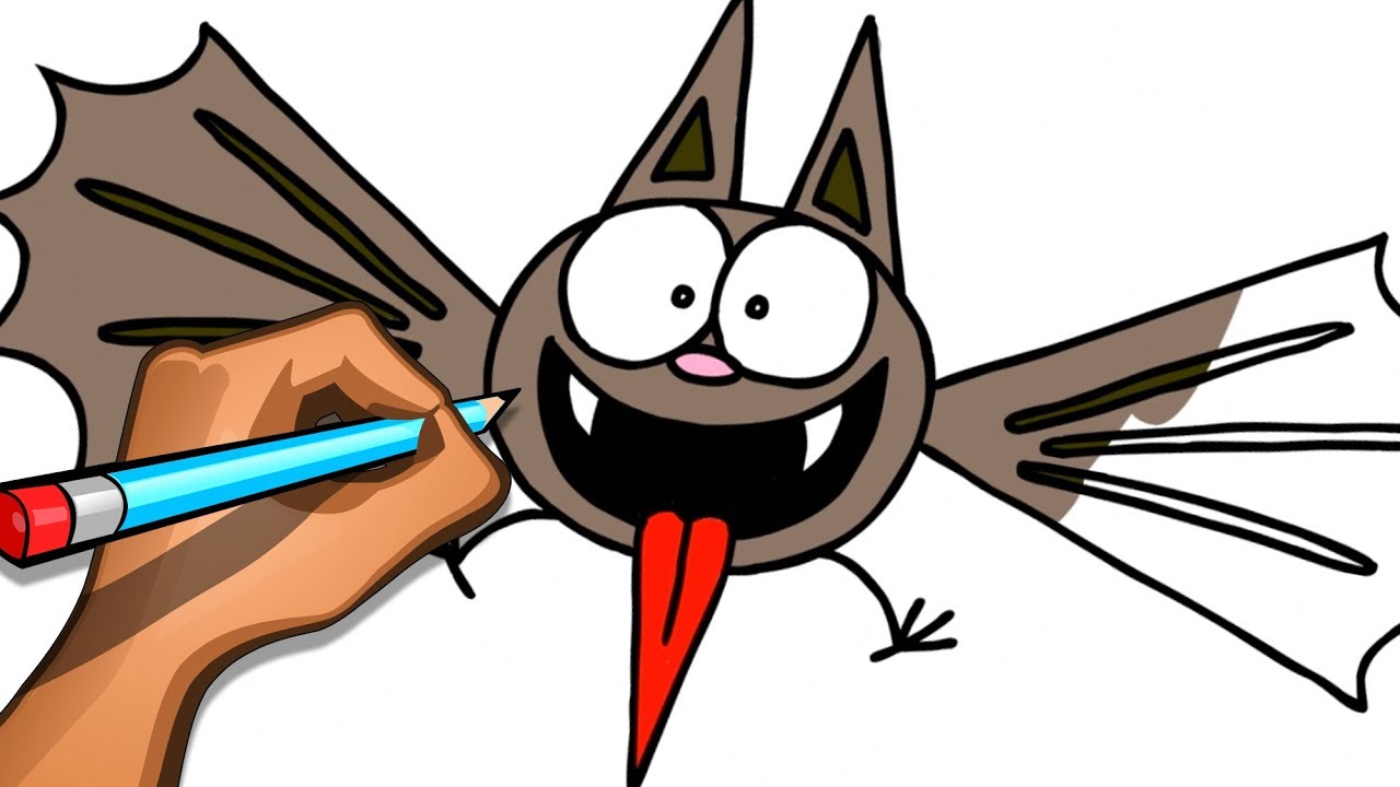 1280x720 Learn To Draw Bat Halloween Drawing