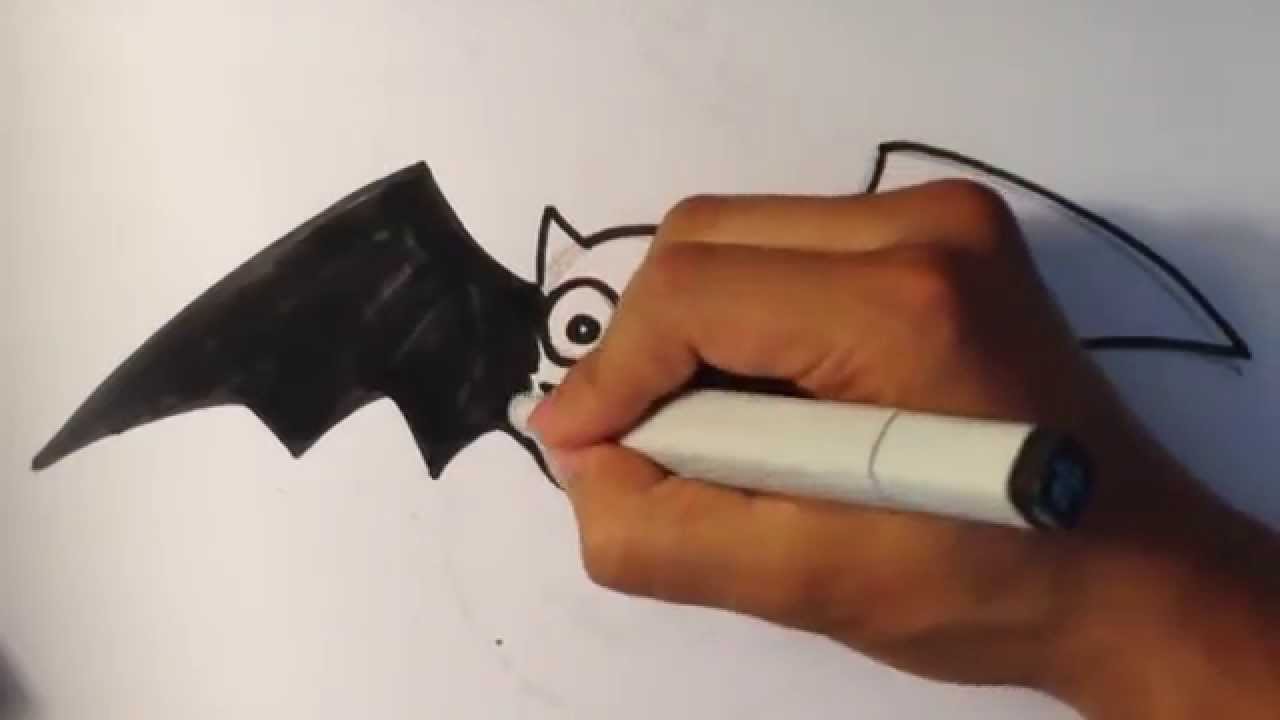 1280x720 How To Draw A Cute Bat