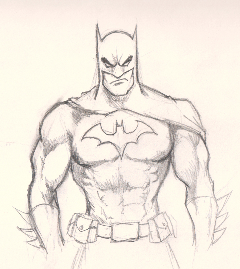 805x900 How To Draw Batman