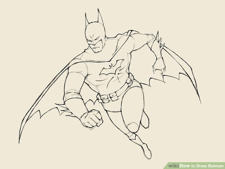 728x546 How To Sketch Batman 6 Ways To Draw Batman Wikihow Download