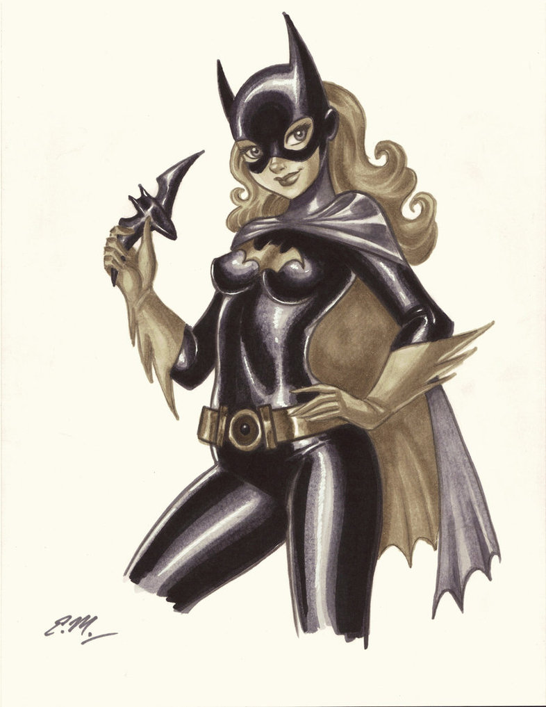 786x1017 Batgirl Marker Drawing By Em Scribbles
