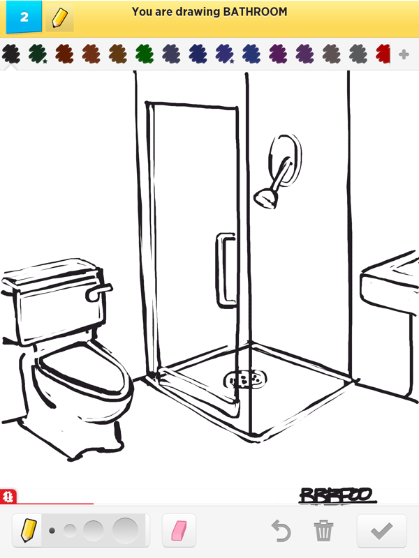 600x800 Nice Bathroom Drawing