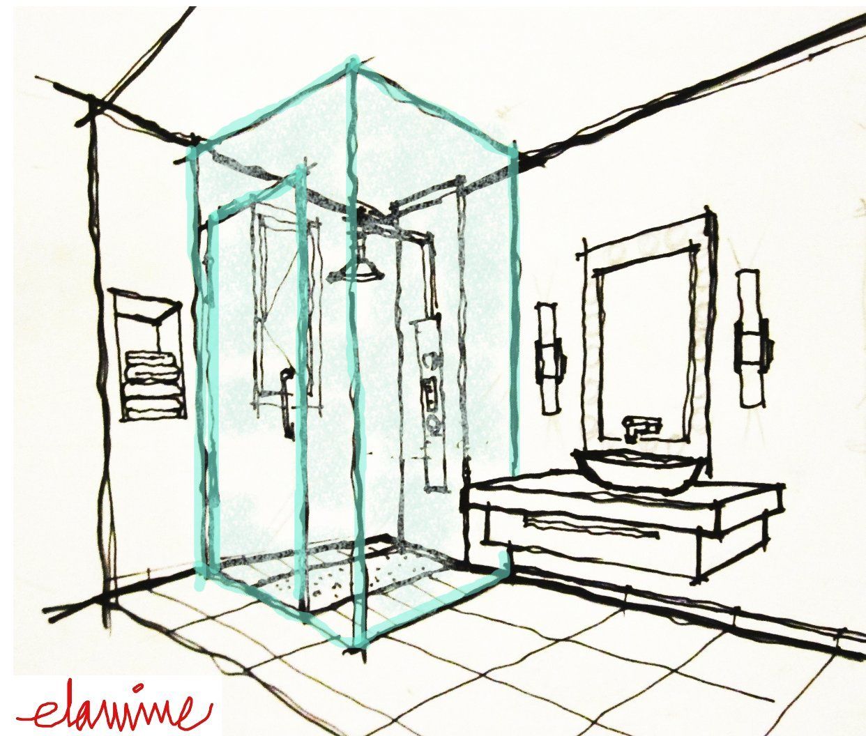 1242x1056 Bathroom Plans Sketches