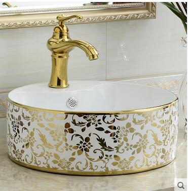 371x377 On The Ceramic Bowl Round Art Basin Lavatory Toilet Lavabo