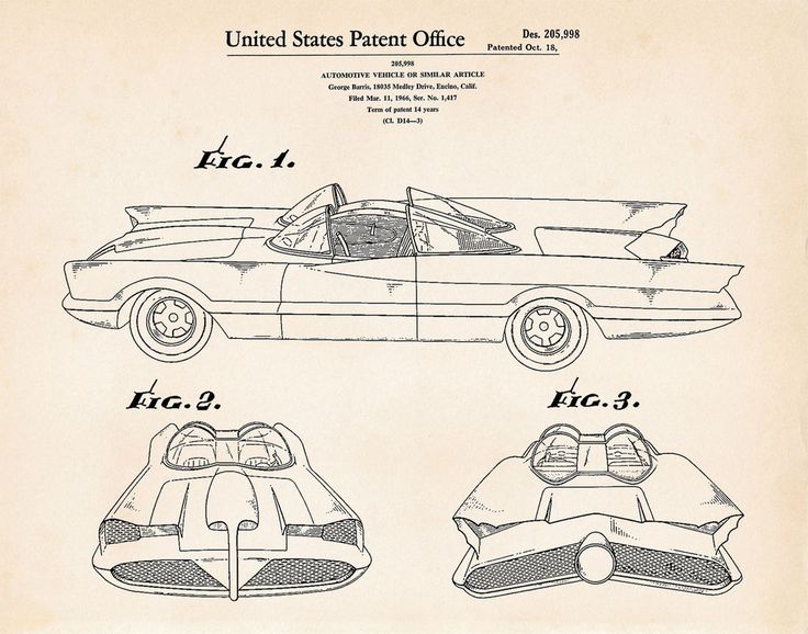 736x578 11 Best Batman And Batmobile Patent Prints Images