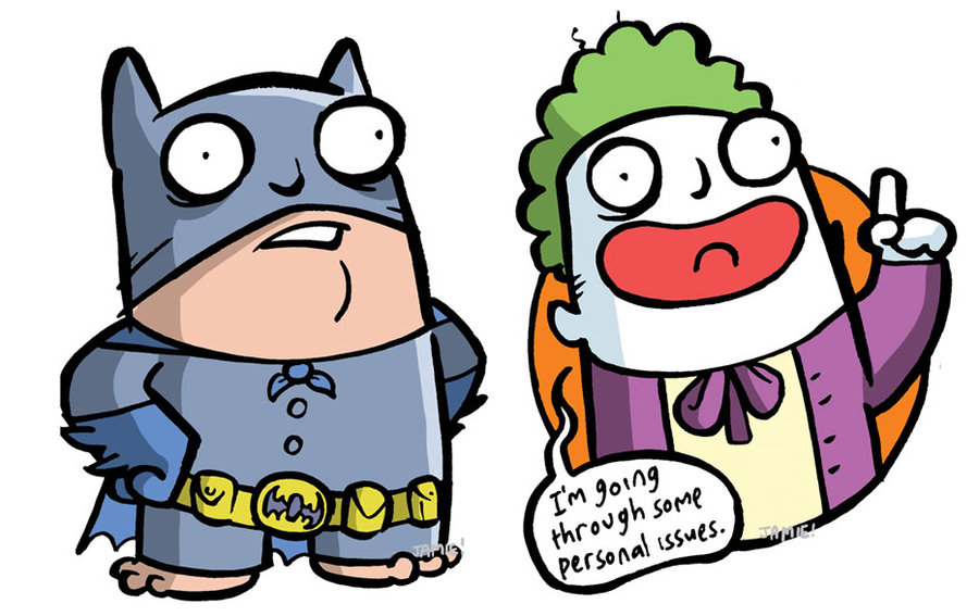 900x567 Batman And Joker By Icanseeyourmonkey