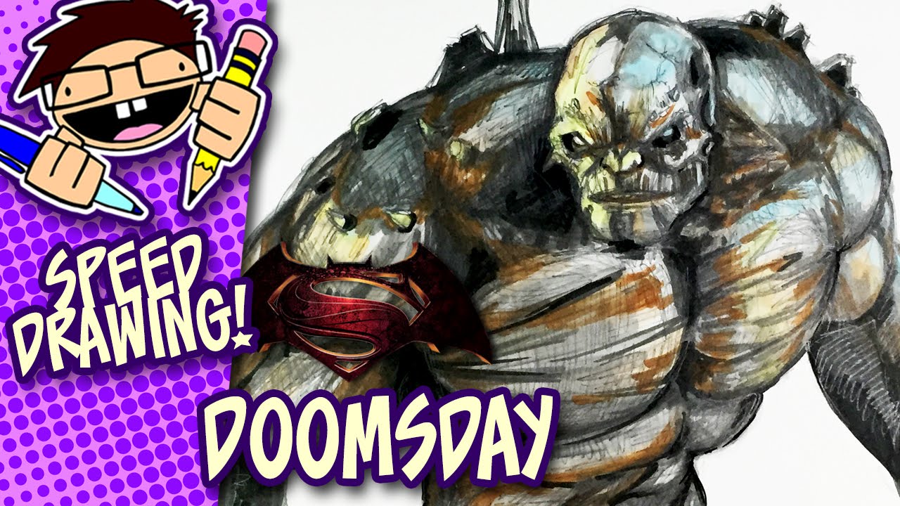 1280x720 Speed Drawing Doomsday (Batman V Superman Dawn Of Justice)