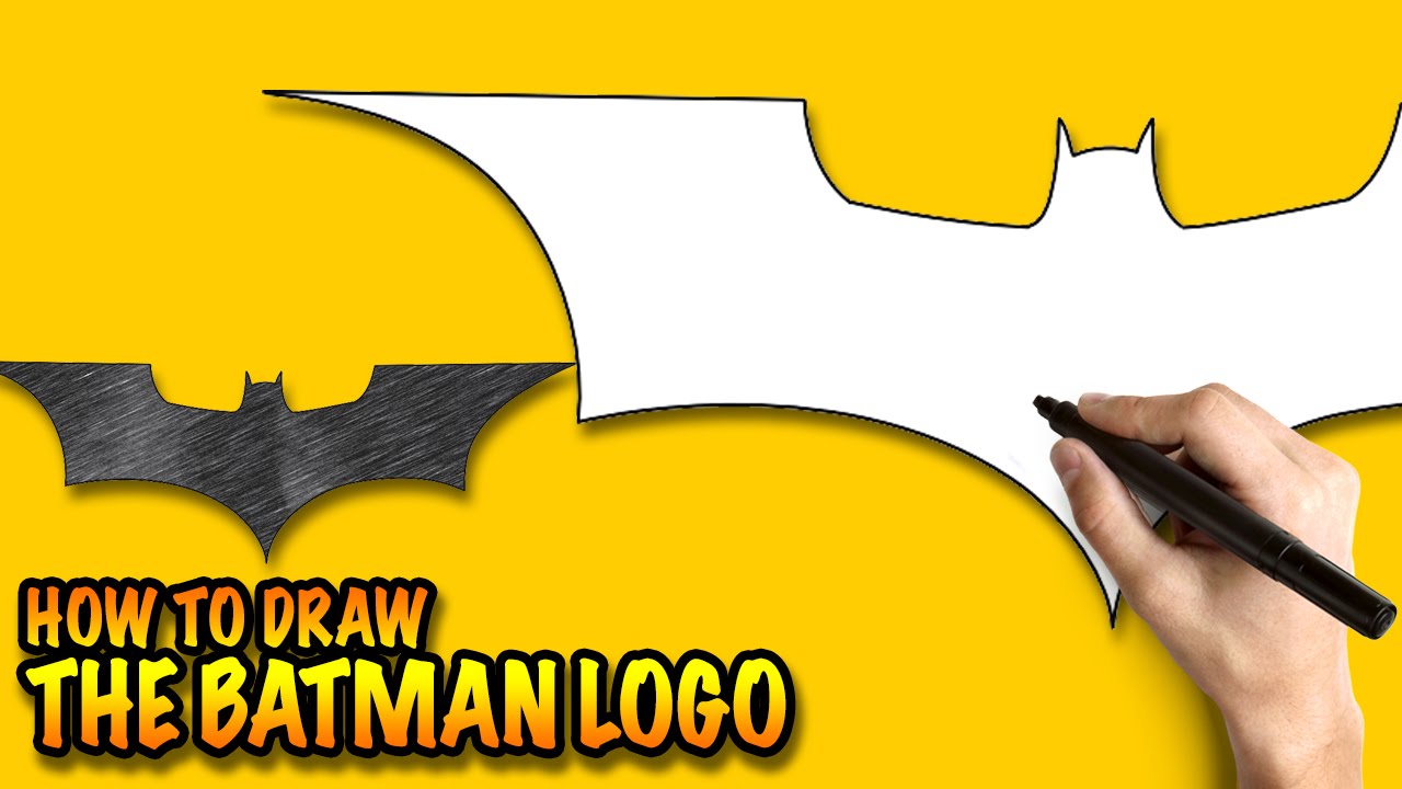 1280x720 How To Draw The Batman Logo