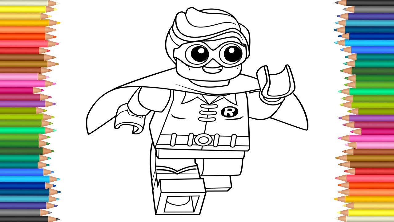 1280x720 The Lego Batman Movie Superhero Robin Coloring Page L Video