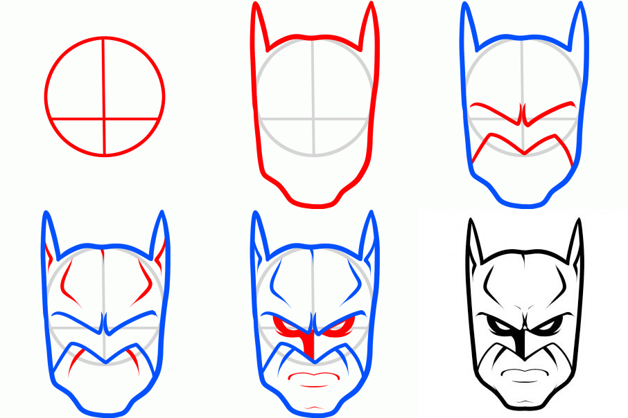 906x604 How To Draw Batman Characters Arttutorials Batman