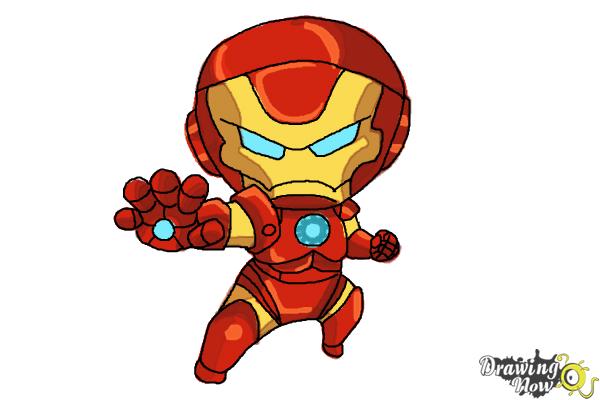 600x400 How To Draw Chibi Iron Man