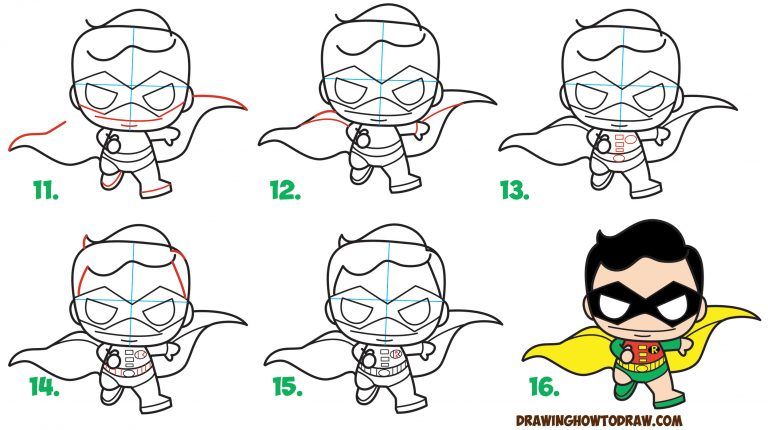 768x430 Learn How To Draw Cute Kawaii Chibi Robin From Dc Comics