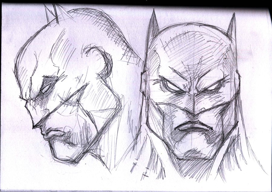 900x637 Batman Head By Dushans
