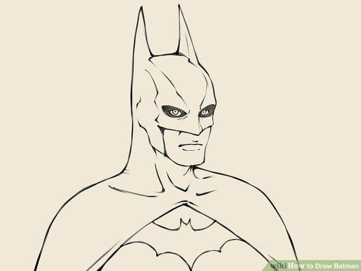 728x546 How To Sketch Batman 6 Ways To Draw Batman Wikihow Free
