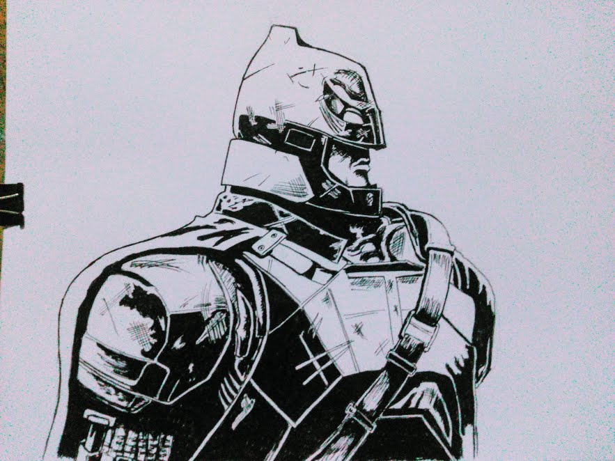 883x662 Batman My Ink Drawing Steemkr