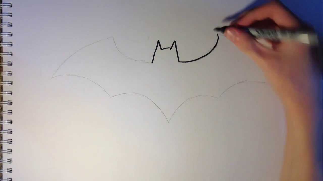 1280x720 How To Draw Batman's Logo