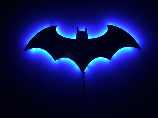 640x480 Batman 3d Night Light Led Wall Lamp Batman Symbol Creative Novelty
