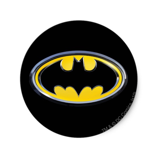 540x540 Batman Symbol Classic Logo Classic Round Sticker