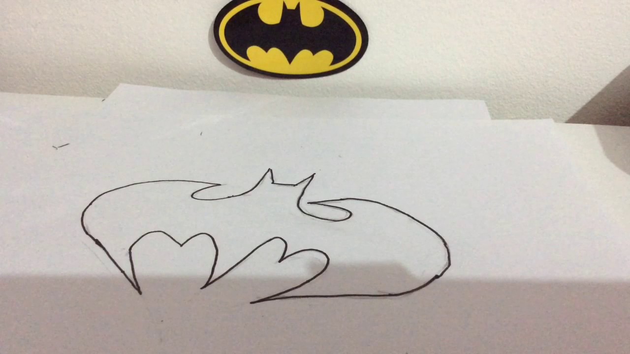 1280x720 How To Draw The Batman Symbol
