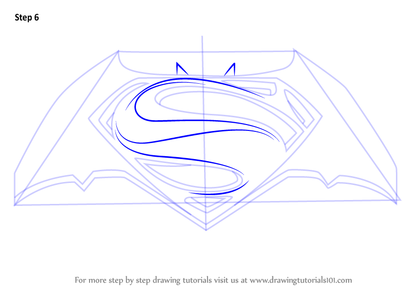 846x600 Learn How To Draw Batman V Superman Logo (Batman V Superman Dawn