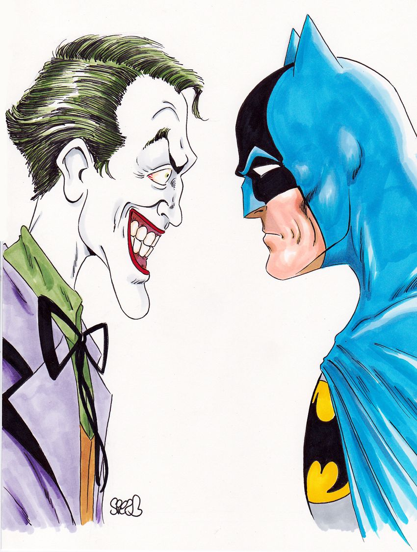 850x1125 Batman Vs Joker By Mark Spears Comic Book Batman