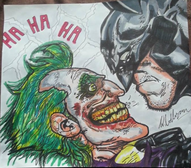 667x585 Joker Vs Batman Drawing Comic By Hellboundink