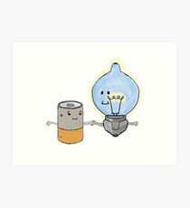 210x230 Batteries Drawing Art Prints Redbubble