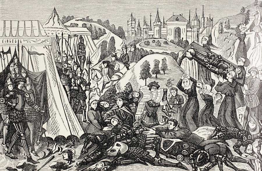 900x588 After The Battle Of Hastings, October Drawing By Vintage Design Pics