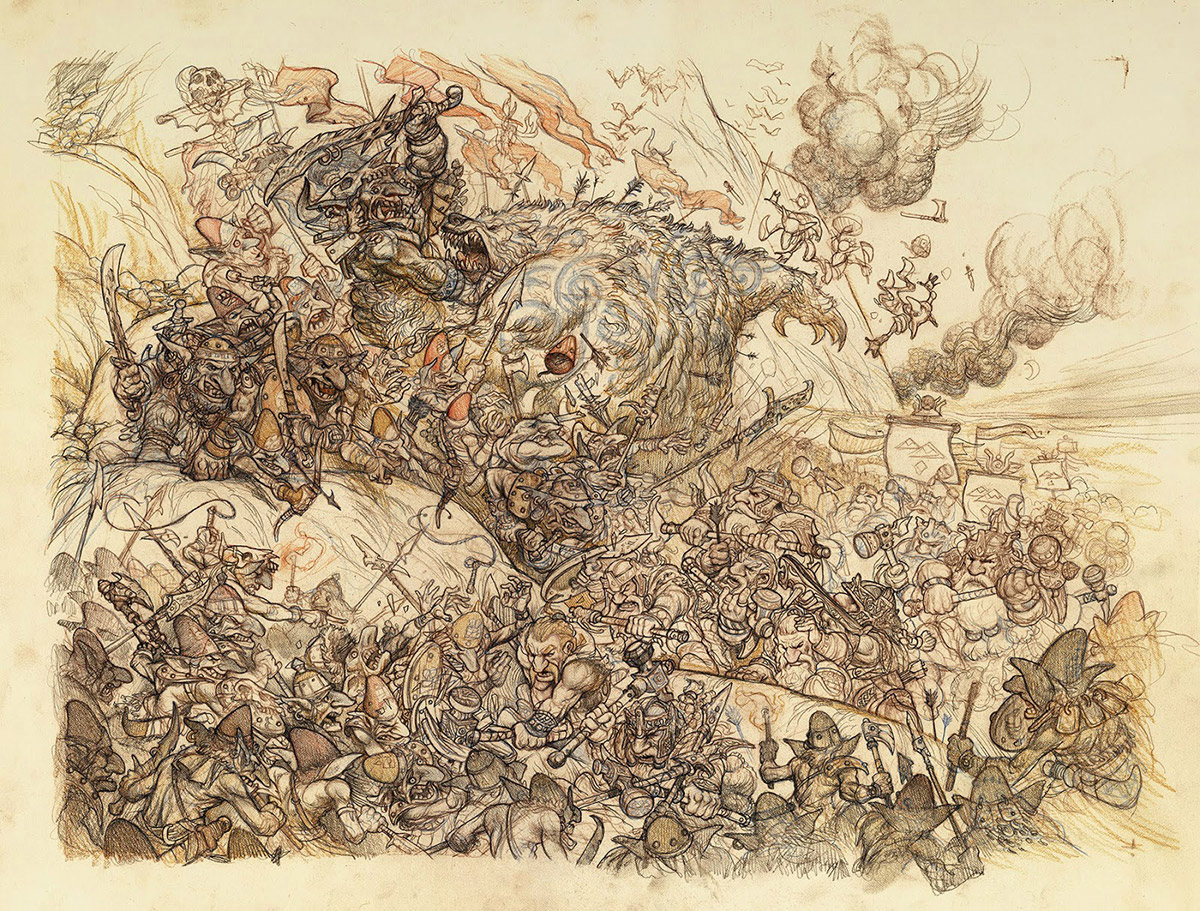 1200x911 Battle Of Five Armies Tight Drawing Muddy Colors