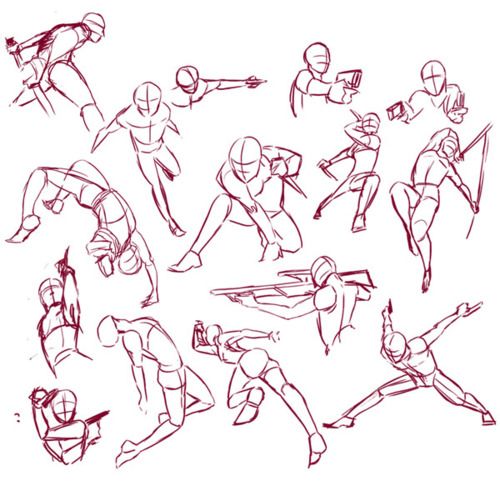 Battle Poses Drawing at GetDrawings | Free download