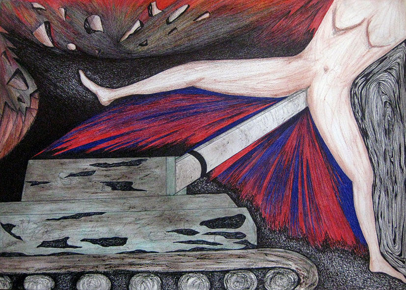 827x591 On The Battlefield Drawing By Bayu Cahayahari