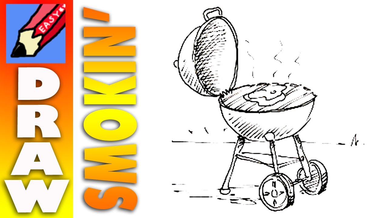 1280x720 How To Draw A Barbecue Real Easy