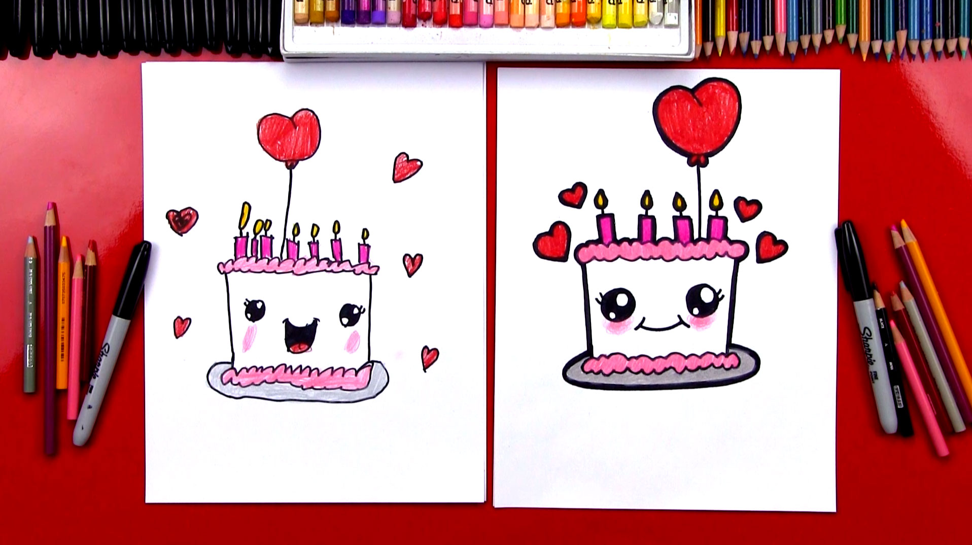 1916x1074 How To Draw A Cute Birthday Cake
