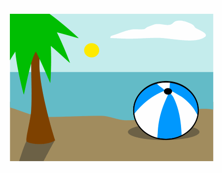 450x350 Drawing A Cartoon Beach
