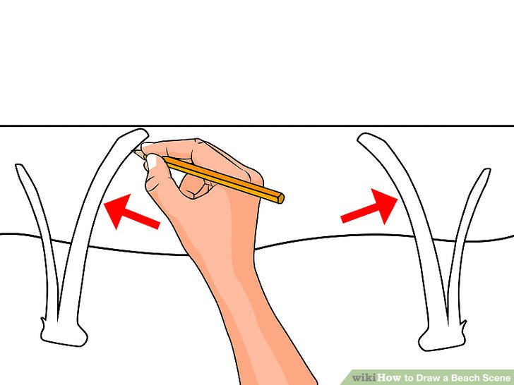 728x546 How To Draw A Beach Scene 6 Steps (With Pictures)