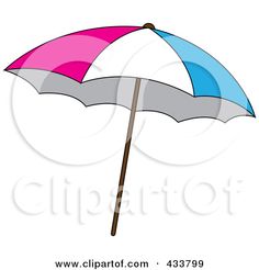 236x246 Chair And Beach Umbrella. Doodle Style Vector Art, Art