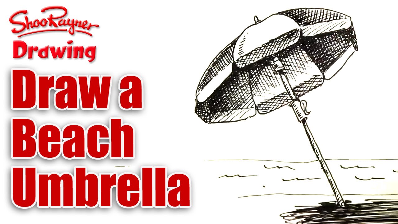 1280x720 How To Draw A Beach Sun Umbrella