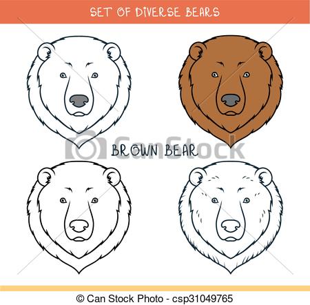 450x442 How To Draw A Grizzly Bear Face Drawn Grizzly Bear Face Pencil