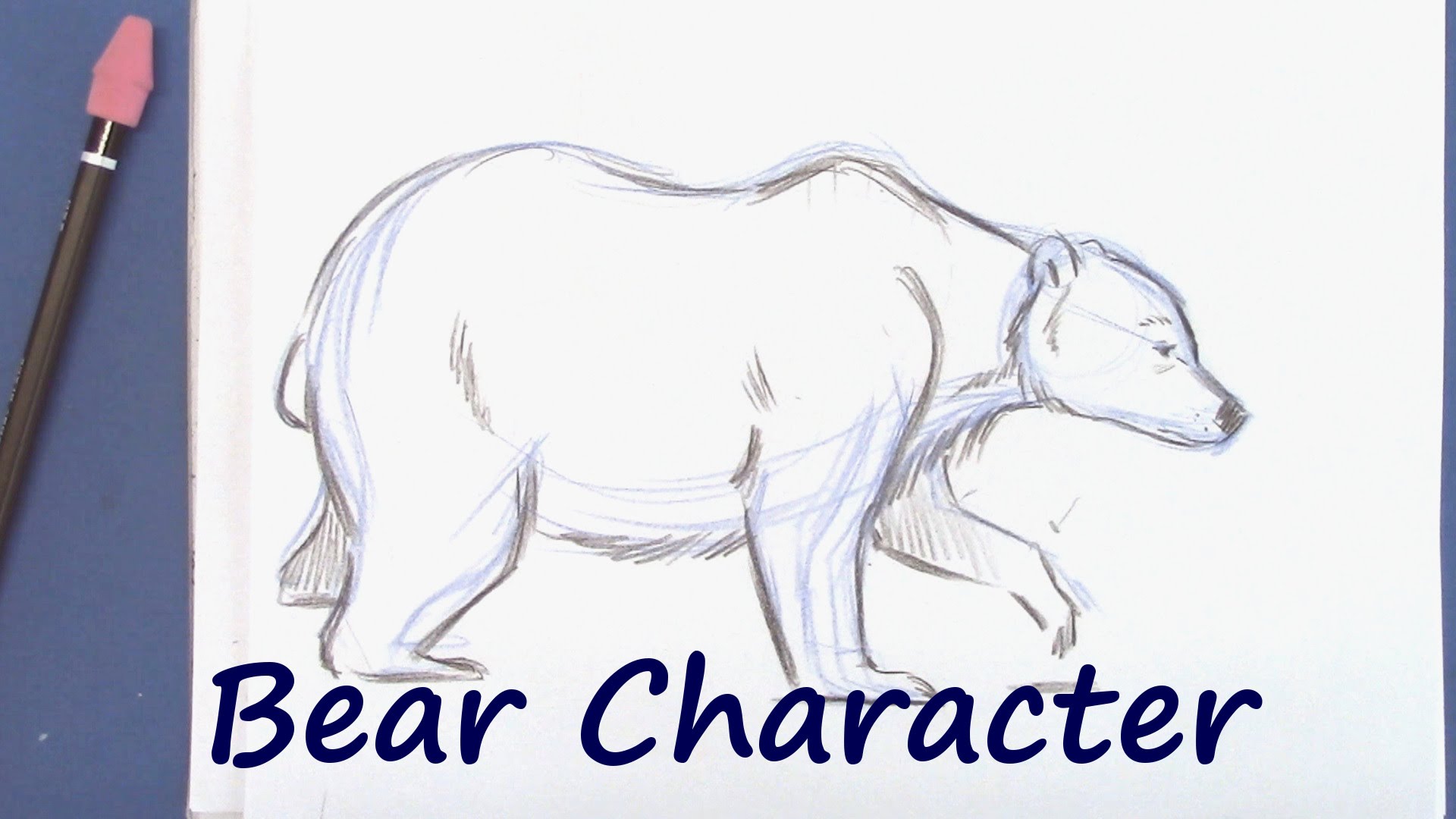 1920x1080 How To Draw A Bear Walking