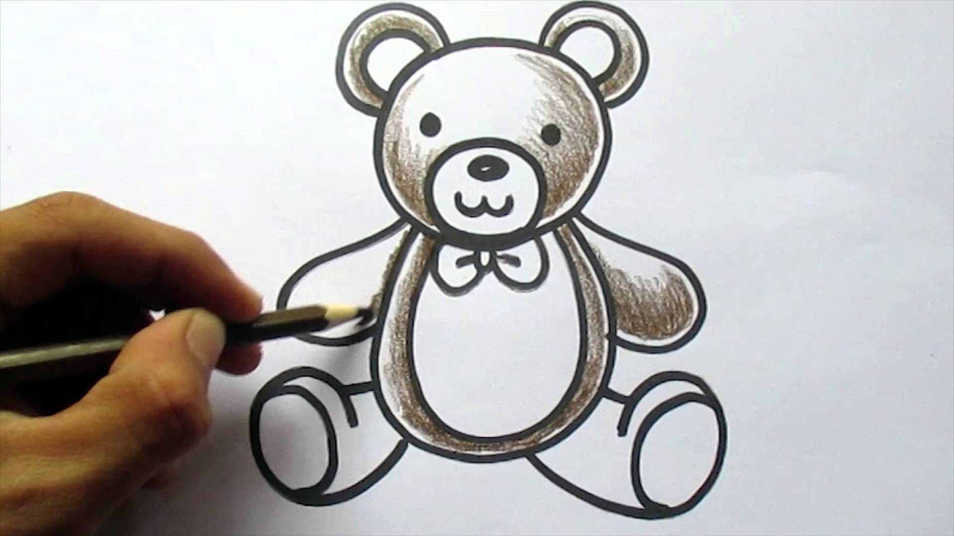 1920x1080 Teddy Bear Drawing