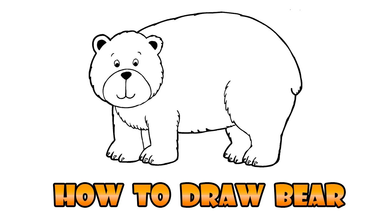 1280x720 How To Draw Bear