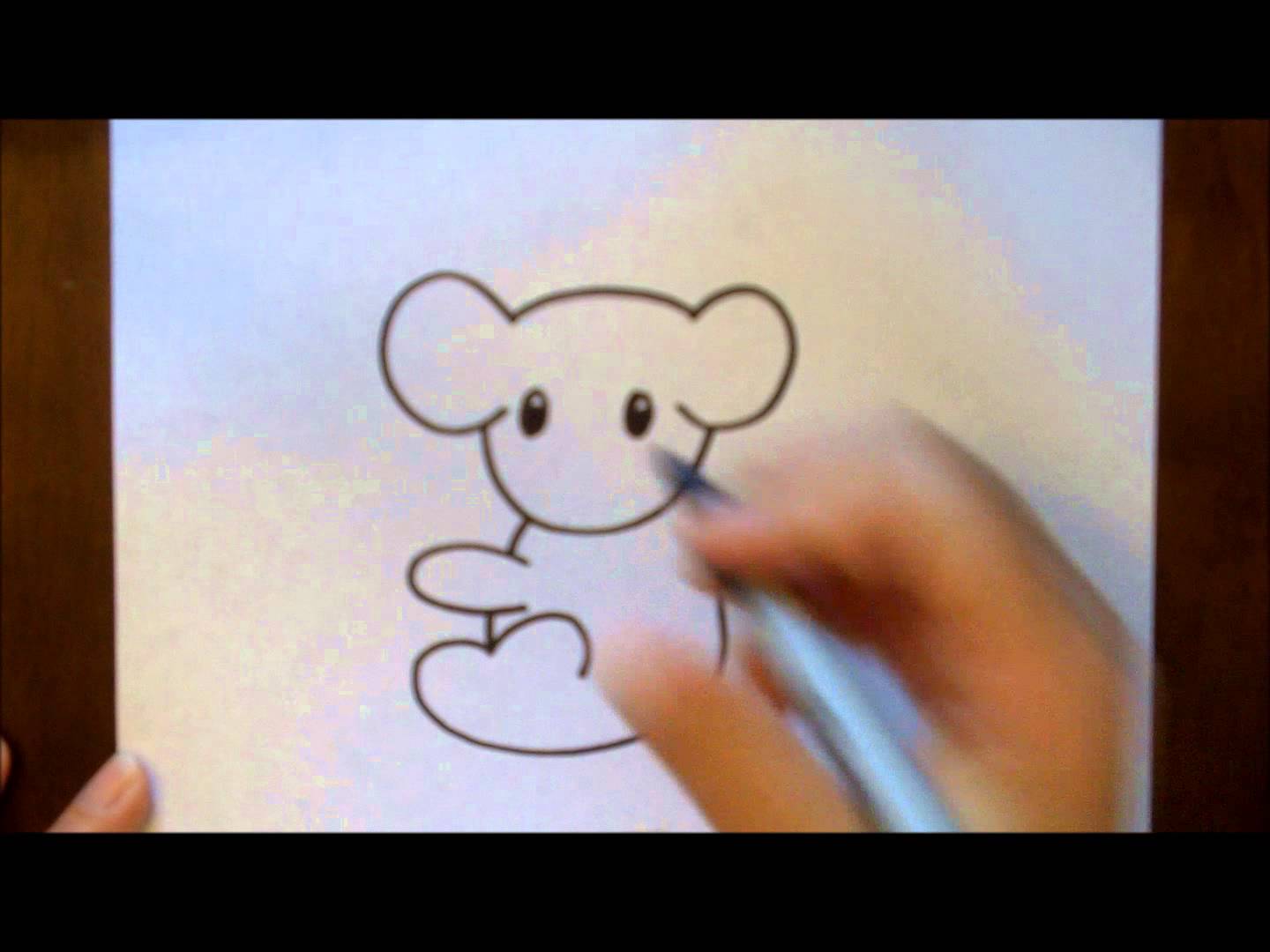 1440x1080 How To Draw A Koala Bear Cartoon Simple Beginners Tutorial